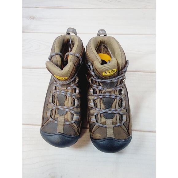 KEEN Targhee II Mid Waterproof Hiking Boots Slate Black/Flint Stone Sz 5.5 - Picture 5 of 13